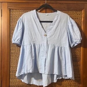 Light Blue Women's Top